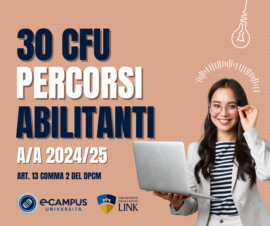 APERTURA PERCORSI DI FORMAZIONE ABILITANTI 30 CFU